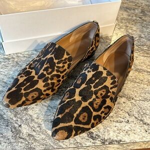 Calvin Klein leopard loafers
